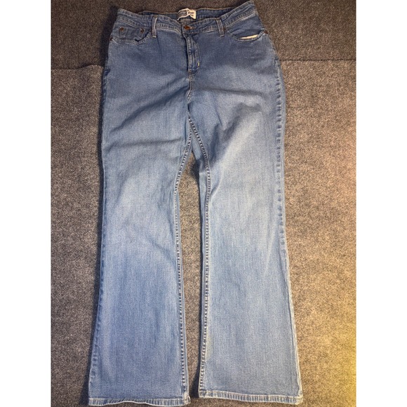 Levi's Denim - Levi's Bootcut‎ Jeans Women's 16M Blue Denim Flat Front High Rise Medium Wash